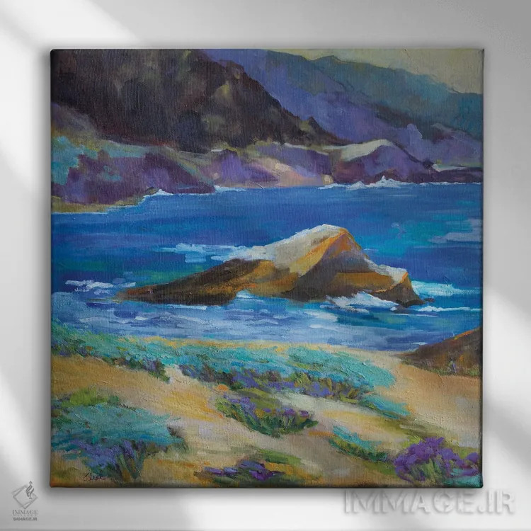تابلو خلیج کارمل اثر الکسی فاین - نمای روبهرو روی دیوار