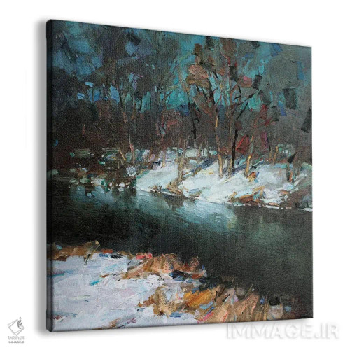تابلو اولین برف اثر سرگئی الکساندروویچ پوزدیف - نمای پرسپکتیو محصول