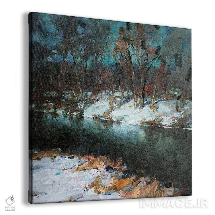 تابلو اولین برف اثر سرگئی الکساندروویچ پوزدیف - نمای پرسپکتیو محصول