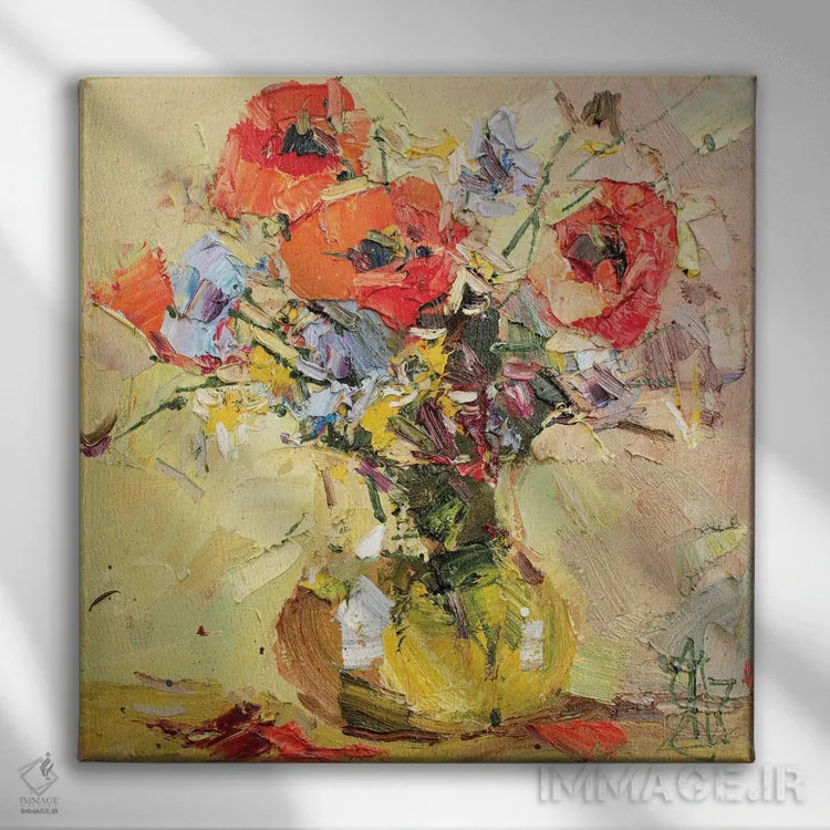 تابلو قطعهٔ شبانه اثر سرگئی الکساندروویچ پوزدیف - نمای روبهرو روی دیوار