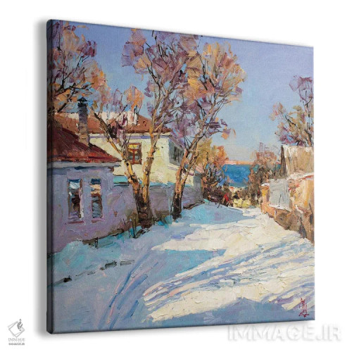 تابلو برف نادر کنار ساحل اثر سرگئی الکساندروویچ پوزدیف - نمای پرسپکتیو محصول