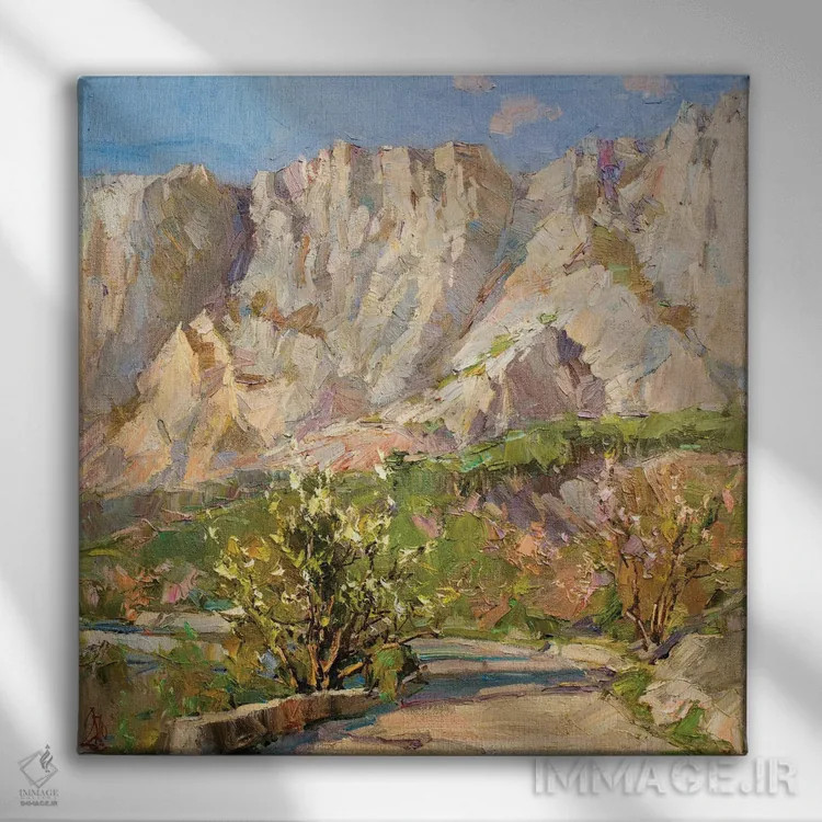 تابلو جاده به سوی ارتفاعات اثر سرگئی الکساندروویچ پوزدیف - نمای روبهرو روی دیوار