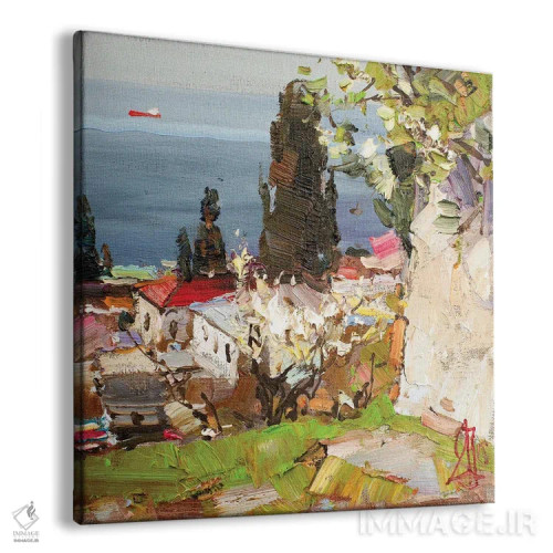 تابلو نقشمایهٔ بهاری اثر سرگئی الکساندروویچ پوزدیف - نمای پرسپکتیو محصول