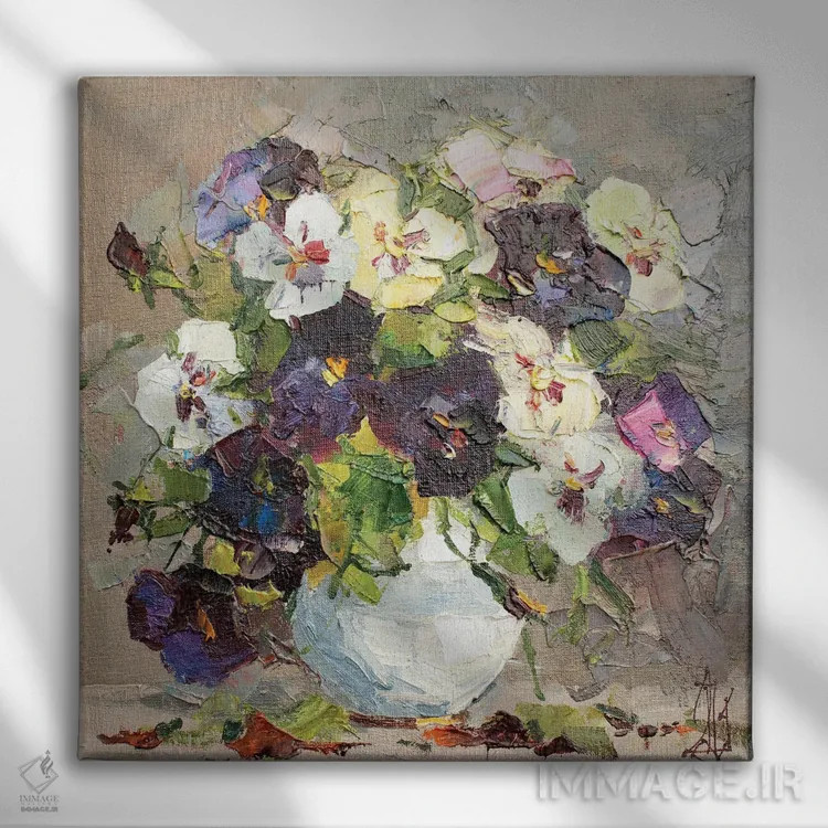 تابلو طبیعت بیجان گل بوسهام بده زود اثر سرگئی الکساندروویچ پوزدیف - نمای روبهرو روی دیوار