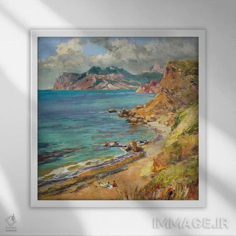 تابلو آغاز تابستان اثر سرگئی الکساندروویچ پوزدیف - نمای قابدار سفید