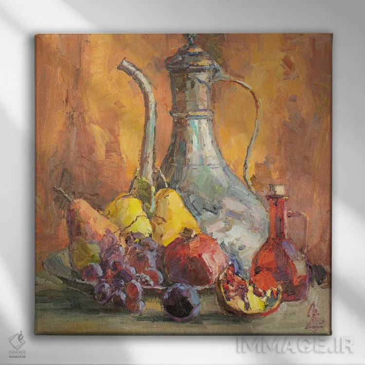 تابلو طبیعت بیجان شرقی اثر سرگئی الکساندروویچ پوزدیف - نمای روبهرو روی دیوار