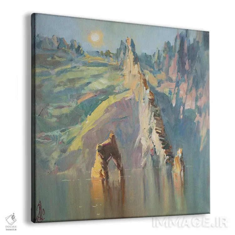 تابلو کاراتاگ. دروازههای طلایی (منطقه کریمه) اثر سرگئی الکساندروویچ پوزدیف - نمای پرسپکتیو محصول