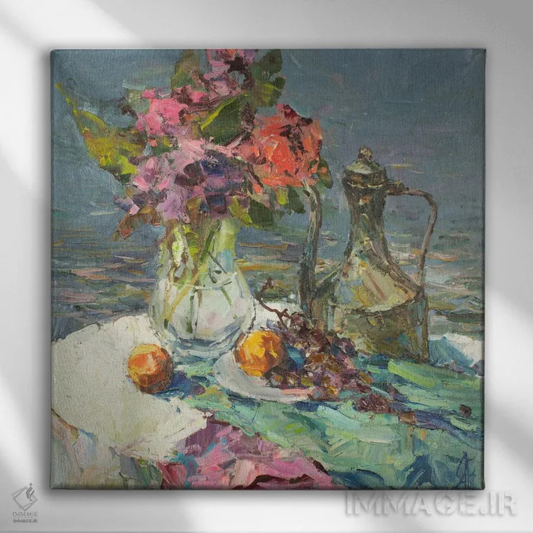 تابلو طبیعت بیجان ساحلی اثر سرگئی الکساندروویچ پوزدیف - نمای روبهرو روی دیوار