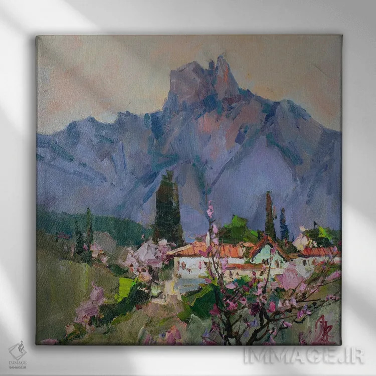 تابلو بهار در ارتفاعات اثر سرگئی الکساندروویچ پوزدیف - نمای روبهرو روی دیوار