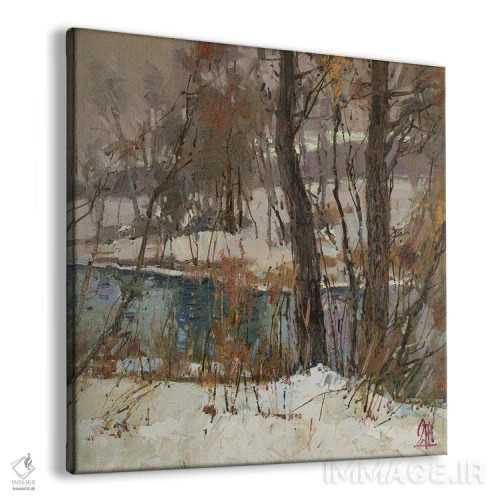 تابلو رود زمستانی اثر سرگئی الکساندروویچ پوزدیف - نمای پرسپکتیو محصول