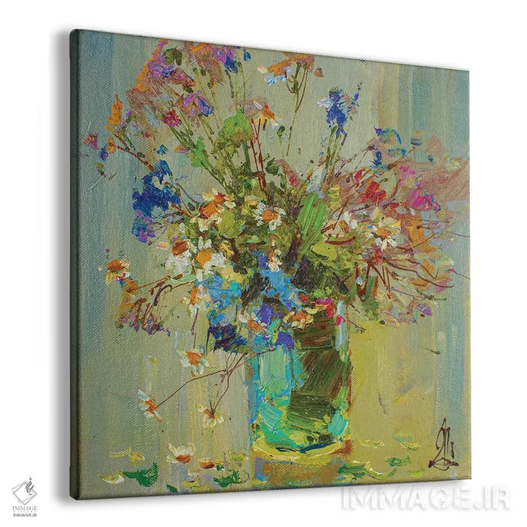 تابلو گلهای دشتی اثر سرگئی الکساندروویچ پوزدیف - نمای پرسپکتیو محصول