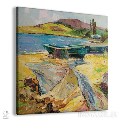 تابلو آمادهسازی برای ماهیگیری اثر سرگئی الکساندروویچ پوزدیف - نمای پرسپکتیو محصول