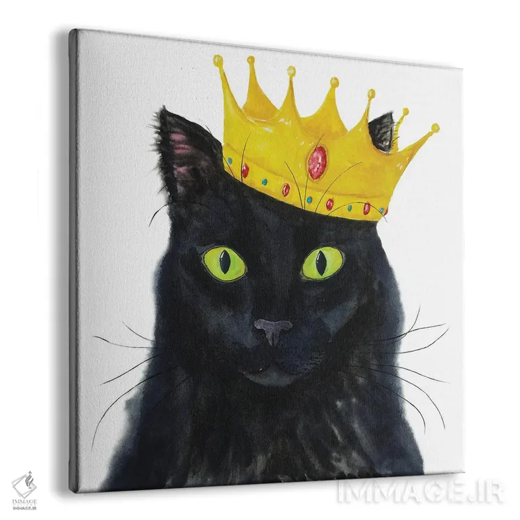 تابلو گربهٔ سیاه تاجدار اثر آلکسی دیمیتریویچ شمیروف - نمای پرسپکتیو محصول