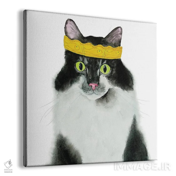 تابلو گربهٔ تاکسیدویی تاجدار اثر آلکسی دیمیتریویچ شمیروف - نمای پرسپکتیو محصول