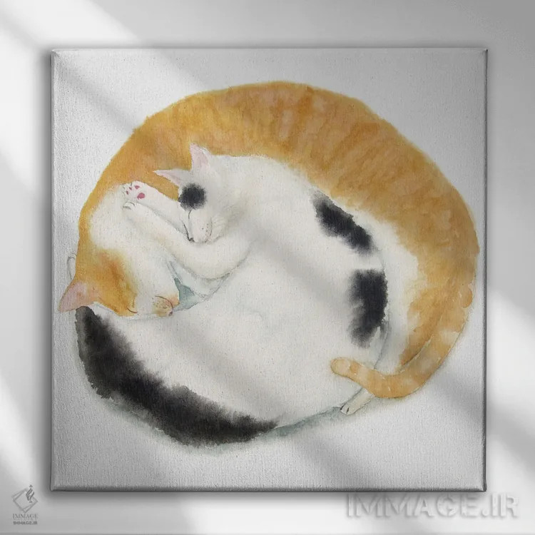 تابلو دو دوست خوابآلود اثر آلکسی دیمیتریویچ شمیروف - نمای روبهرو روی دیوار