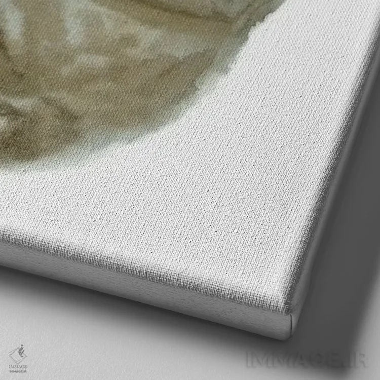 تابلو گربهٔ راهراه خوابیده III اثر آلکسی دیمیتریویچ شمیروف - نمای نزدیک بافت بوم