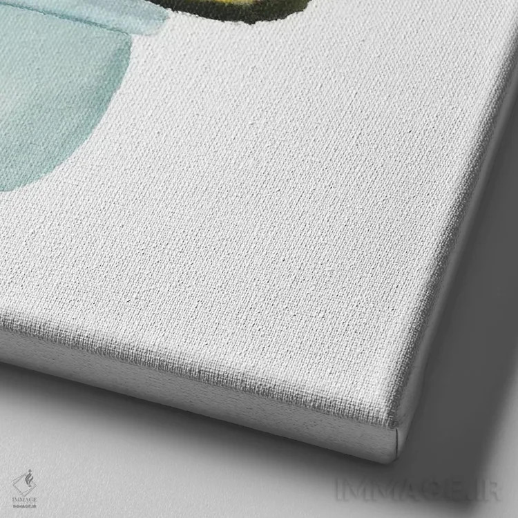 تابلو گربهی لاکپشتی و دستمال توالت اثر آلکسی دیمیتریویچ شمیروف - نمای نزدیک بافت بوم