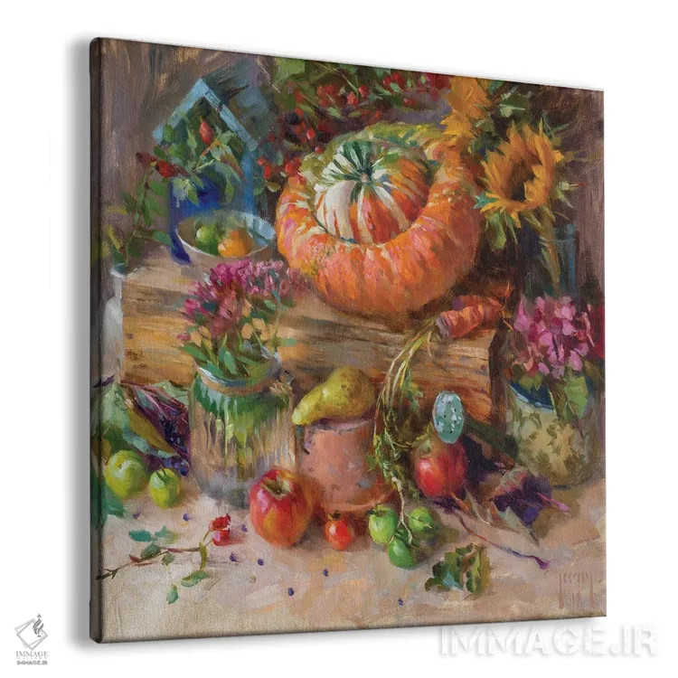 تابلو برداشت محصول اثر الکس کلی - نمای پرسپکتیو محصول