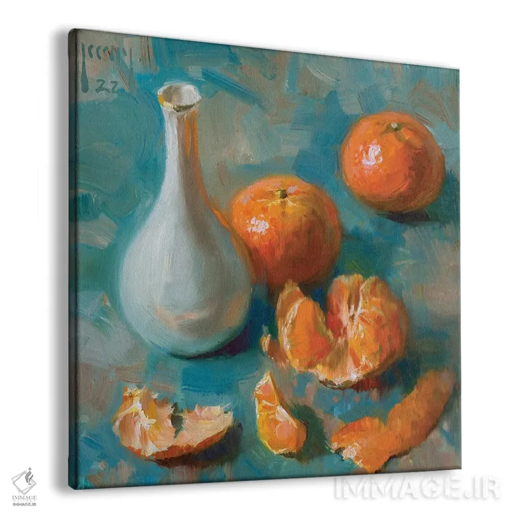 تابلو پرتقالها آبی هستند اثر الکس کلی - نمای پرسپکتیو محصول