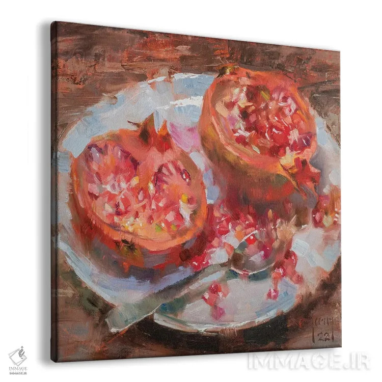 تابلو انار اثر الکس کلی - نمای پرسپکتیو محصول