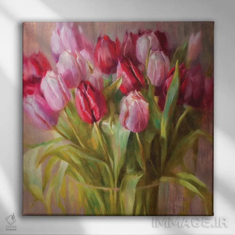 تابلو شعر بهاری اثر الکس کلی - نمای روبهرو روی دیوار