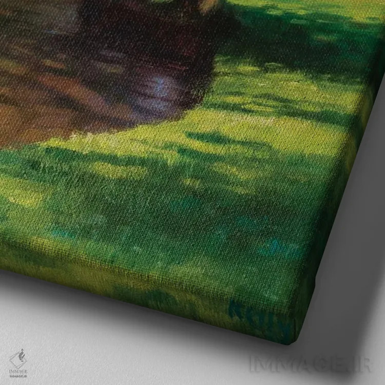 تابلو Buxton,باغهای پاویون، بایکسون اثر الکس کلی - نمای نزدیک بافت بوم