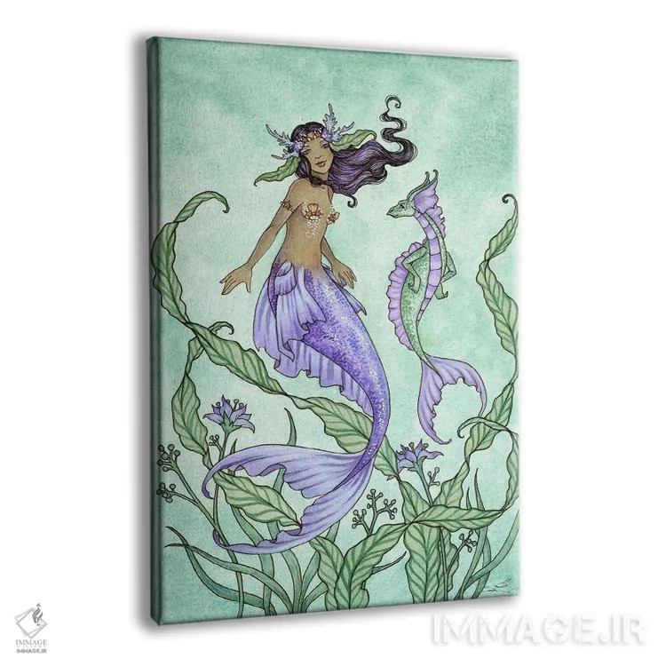 تابلو مارینا و اژدهای دریایی جسور اثر امی براون - نمای پرسپکتیو محصول