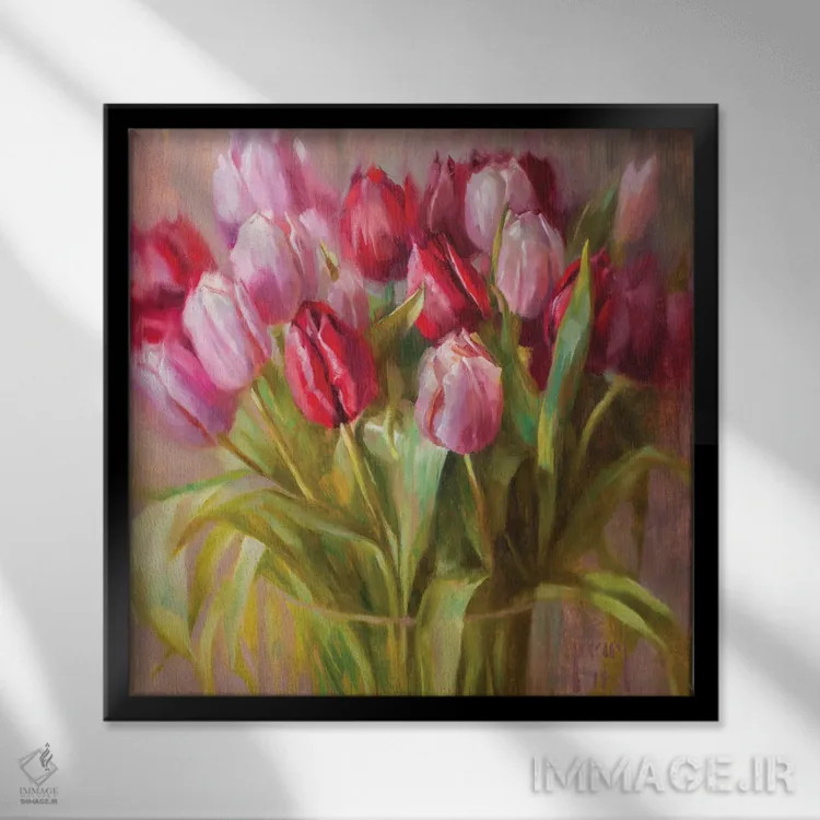 تابلو شعر بهاری اثر الکس کلی - نمای قابدار مشکی