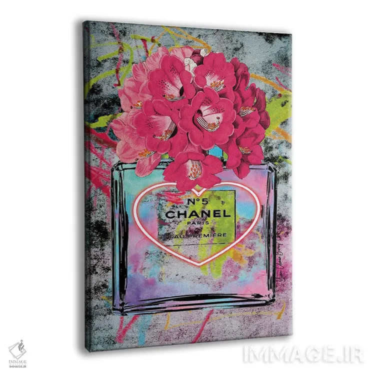 تابلو گرافیتی شنل II (برند مد) اثر هنرِ چونی - نمای پرسپکتیو محصول