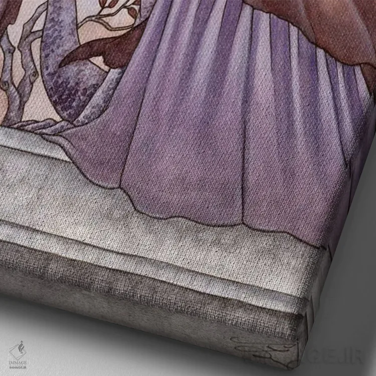 تابلو ملاقات با پروانهها اثر امی براون - نمای نزدیک بافت بوم