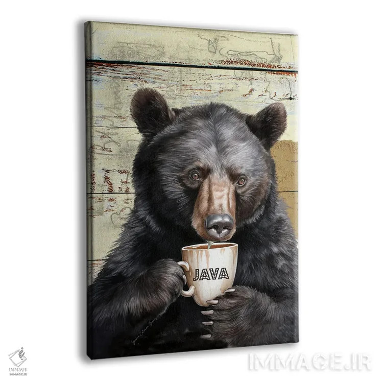 تابلو جاوا (قهوه) اثر هنرِ چونی - نمای پرسپکتیو محصول