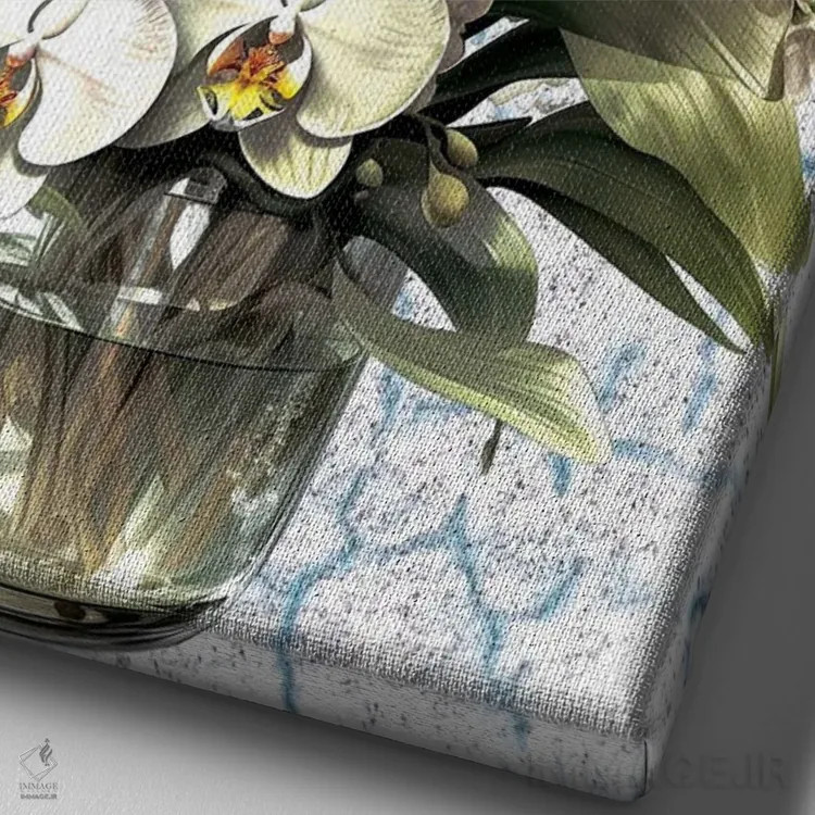 تابلو گنج کوچک اثر هنرِ چونی - نمای نزدیک بافت بوم