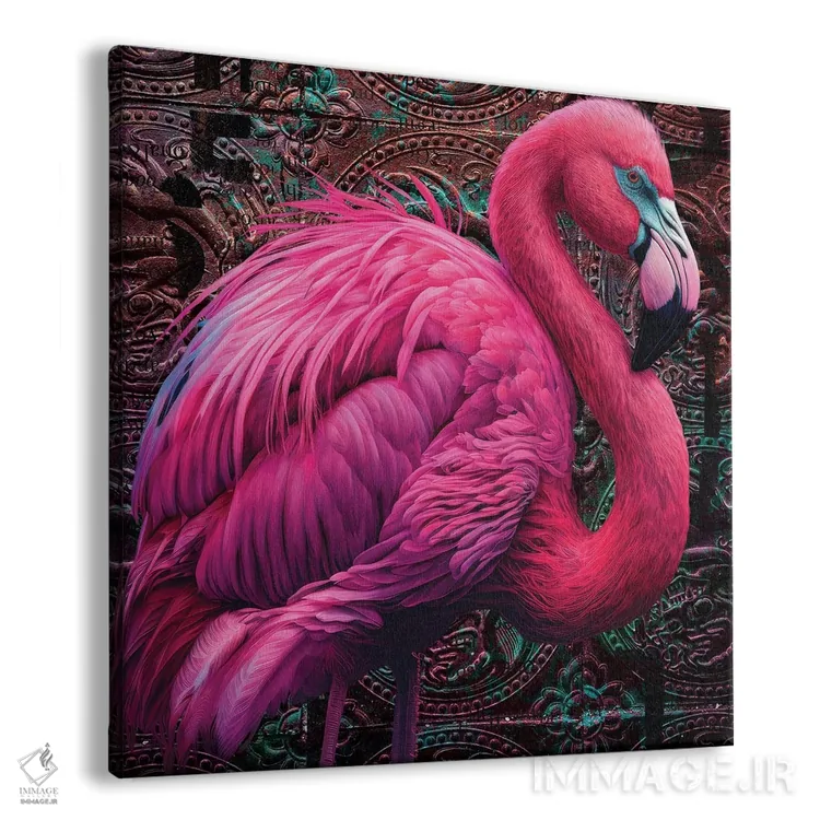 تابلو کروم پردار اثر هنرِ چونی - نمای پرسپکتیو محصول