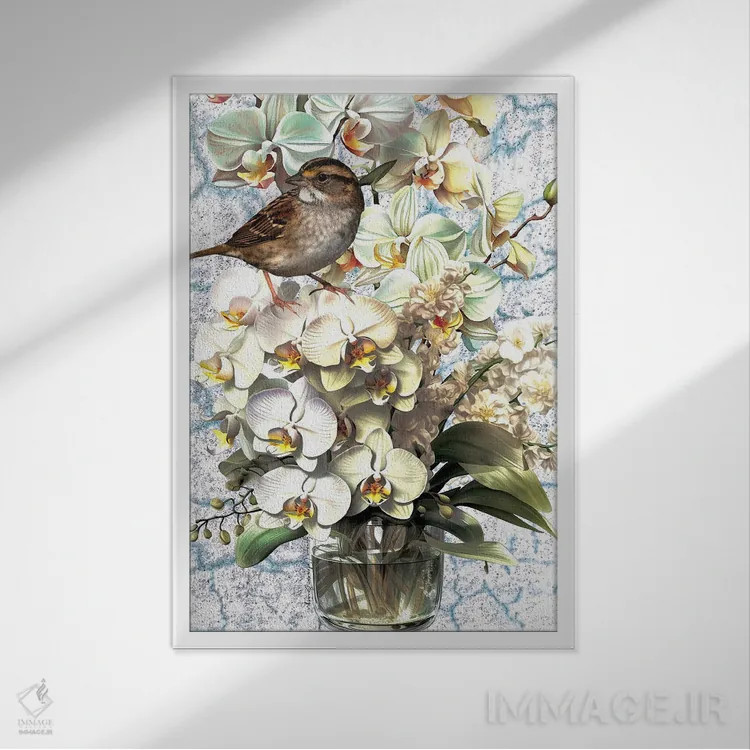 تابلو گنج کوچک اثر هنرِ چونی - نمای قابدار سفید