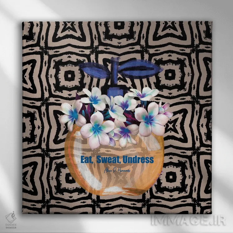تابلو Sweat, Undress,بخور، عرق کن، لباس درآور! اثر هنرِ چونی - نمای روبهرو روی دیوار