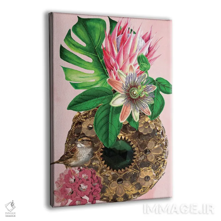 تابلو مخمل زمردی اثر هنرِ چونی - نمای پرسپکتیو محصول