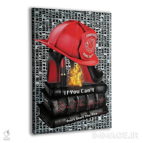 تابلو قرمز آتشنشانی اثر هنرِ چونی - نمای پرسپکتیو محصول