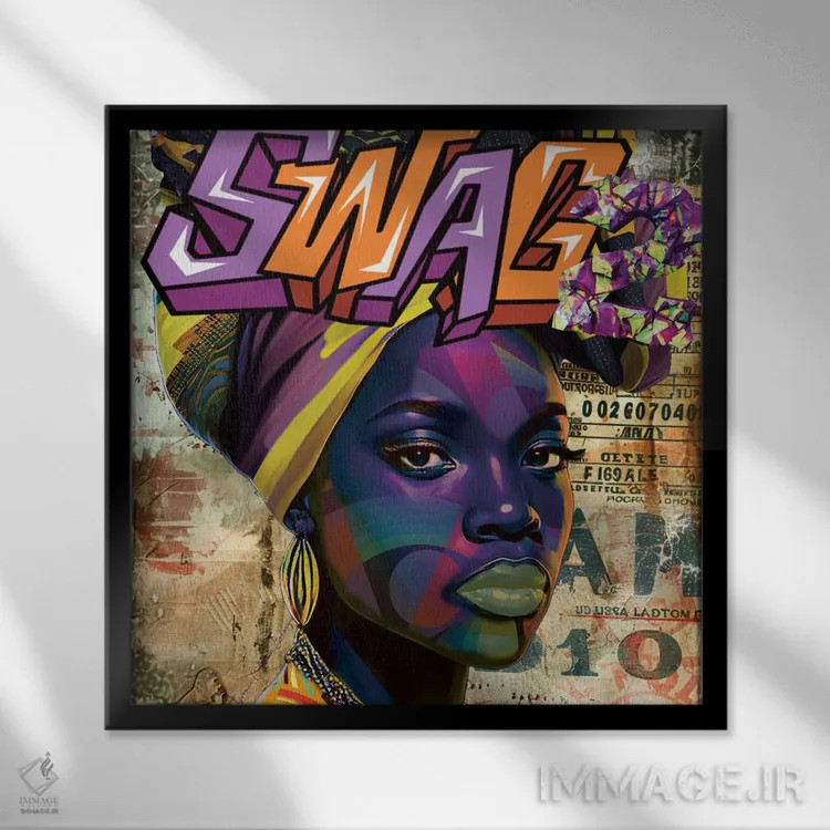 تابلو استایل II اثر هنرِ چونی - نمای قابدار مشکی