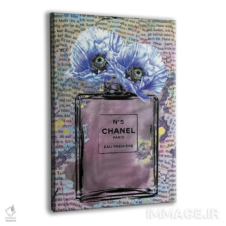 تابلو شنل بنفش اثر هنرِ چونی - نمای پرسپکتیو محصول