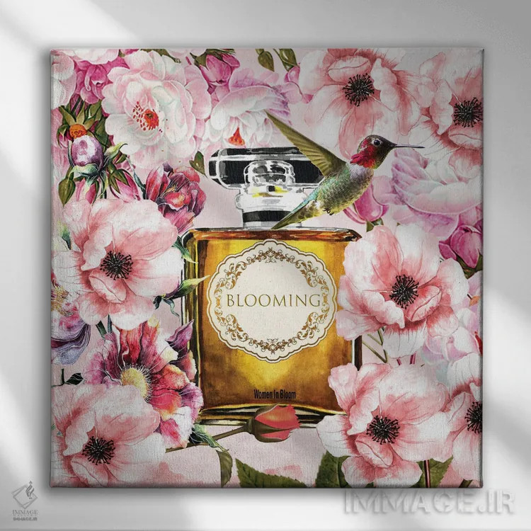 تابلو شکوفا شدن اثر هنرِ چونی - نمای روبهرو روی دیوار