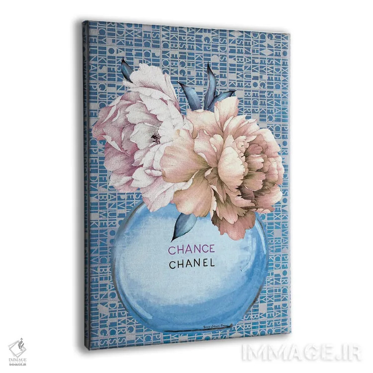 تابلو شنل آبی اثر هنرِ چونی - نمای پرسپکتیو محصول