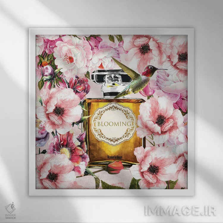 تابلو شکوفا شدن اثر هنرِ چونی - نمای قابدار سفید