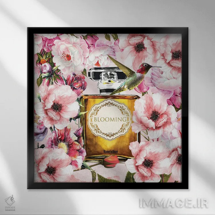 تابلو شکوفا شدن اثر هنرِ چونی - نمای قابدار مشکی