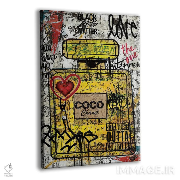 تابلو کوکو شنل (برند و شخص) اثر هنرِ چونی - نمای پرسپکتیو محصول