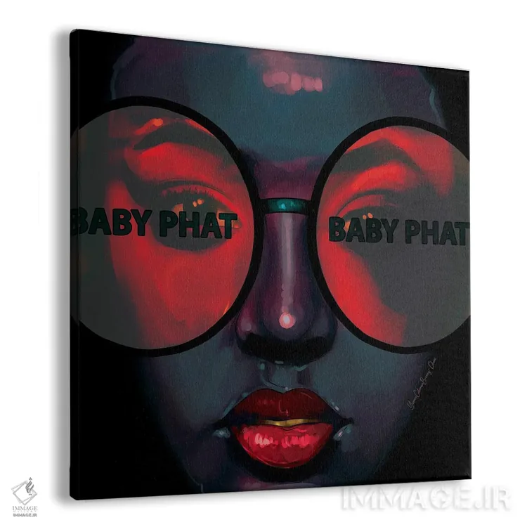 تابلو بیبی فت (برند مد) اثر هنرِ چونی - نمای پرسپکتیو محصول