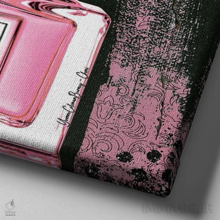 تابلو دیور (برند) اثر هنرِ چونی - نمای نزدیک بافت بوم