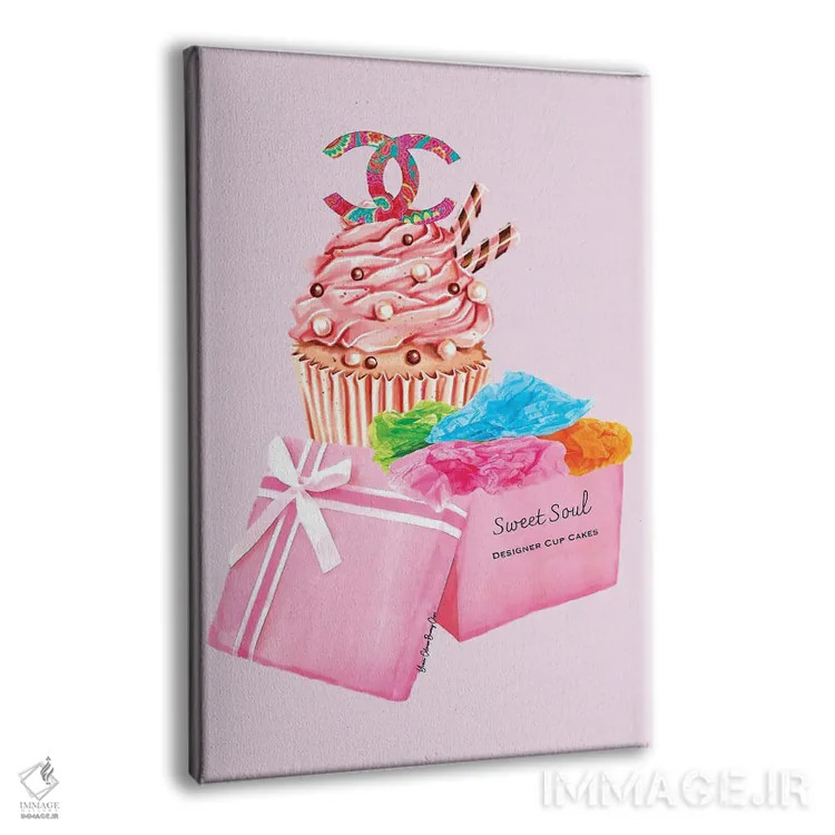 تابلو کاپکیکهای روح شیرین شنل اثر هنرِ چونی - نمای پرسپکتیو محصول