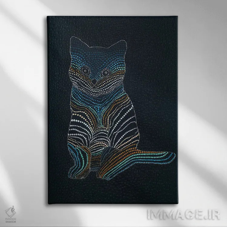 تابلو میو، میو (صدای گربه) اثر امی داینر - نمای روبهرو روی دیوار