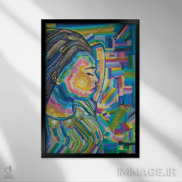 تابلو یوکی در شهر بزرگ اثر امی داینر - نمای قابدار مشکی