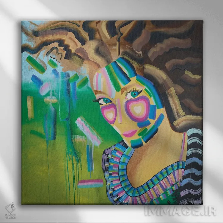 تابلو پرنسس اثر امی داینر - نمای روبهرو روی دیوار